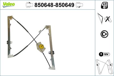Стеклоподъемник VALEO 850648