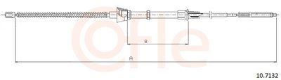 Тросик, cтояночный тормоз COFLE 92.10.7132