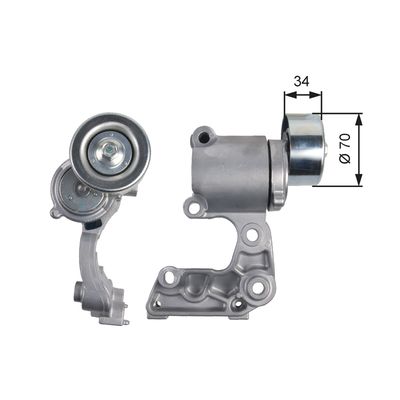 Siksnas spriegotājs, Ķīļsiksna GATES T39140