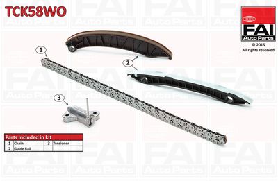 Комплект цели привода распредвала FAI AUTOPARTS TCK58WO