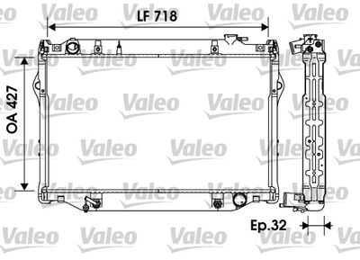Radiators, Motora dzesēšanas sistēma VALEO 734185