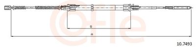 Тросик, cтояночный тормоз COFLE 92.10.7493