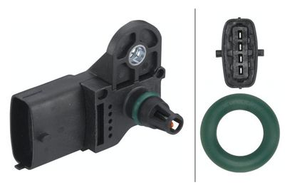 Датчик, давление во впускной трубе HELLA 6PP 013 400-021