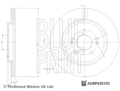 Bremžu diski BLUE PRINT ADBP430105