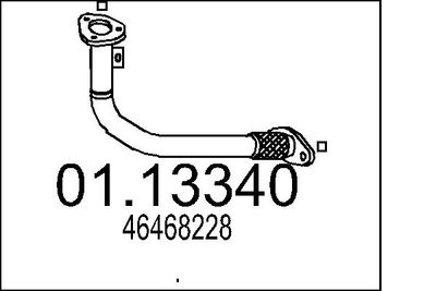 Izplūdes caurule MTS 01.13340