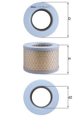 Воздушный фильтр MAHLE LX 192