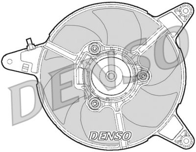 Вентилятор, охлаждение двигателя DENSO DER09095