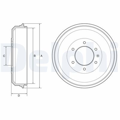 Тормозной барабан DELPHI BF569