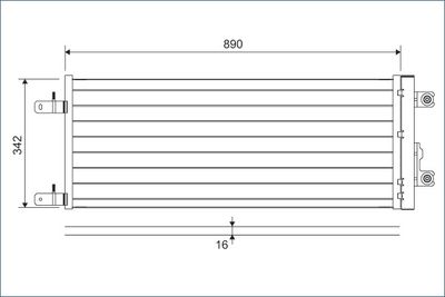 Конденсатор, кондиционер VALEO 815125