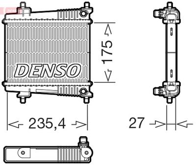 Radiators, Motora dzesēšanas sistēma DENSO DRM05078