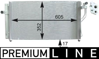 Конденсатор, кондиционер MAHLE AC 438 000P