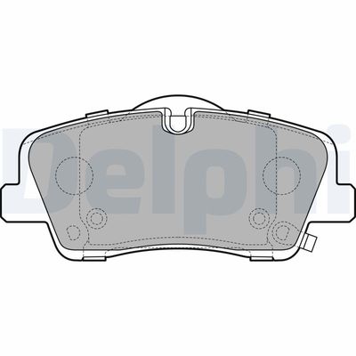 Bremžu uzliku kompl., Disku bremzes DELPHI LP3295
