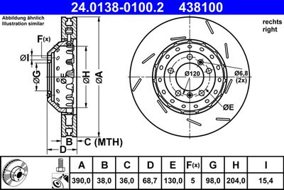 Тормозной диск ATE 24.0138-0100.2