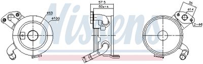 Eļļas radiators, Motoreļļa NISSENS 91379