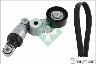 Ķīļrievu siksnu komplekts Schaeffler INA 529 0413 10