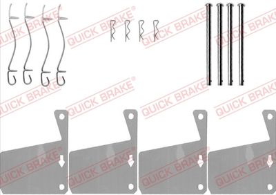 Piederumu komplekts, Disku bremžu uzlikas QUICK BRAKE 109-0910
