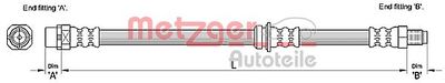 Тормозной шланг METZGER 4110269
