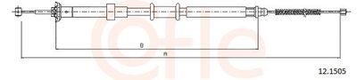 Тросик, cтояночный тормоз COFLE 92.12.1505