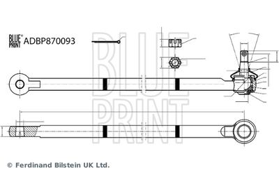 Stūres šķērsstiepņa uzgalis BLUE PRINT ADBP870093