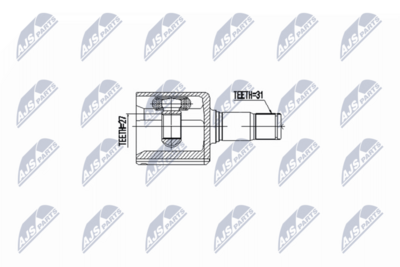 Шарнирный комплект, приводной вал NTY NPW-FR-124
