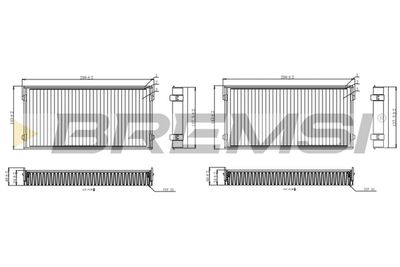 Фильтр, воздух во внутренном пространстве BREMSI FC0948C