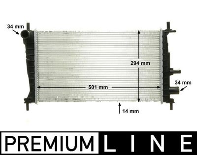 Radiators, Motora dzesēšanas sistēma MAHLE CR 174 000P