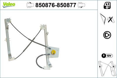 Стеклоподъемник VALEO 850876