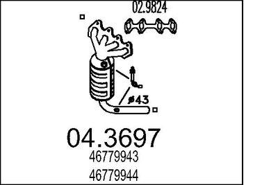Катализатор MTS 04.3697