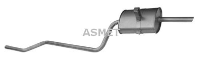Глушитель выхлопных газов конечный ASMET 20.025