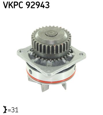 Водяной насос, охлаждение двигателя SKF VKPC 92943