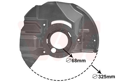 Dubļu sargs, Bremžu disks VAN WEZEL 0646371