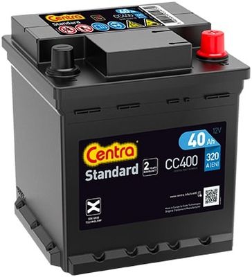 Стартерная аккумуляторная батарея CENTRA CC400