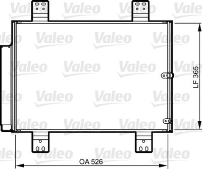 Конденсатор, кондиционер VALEO 814206