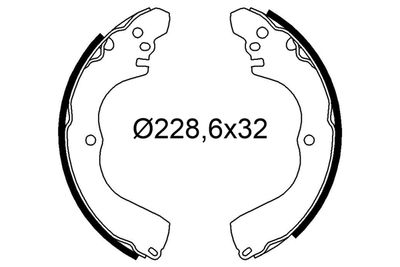 Bremžu loku komplekts VALEO 564287