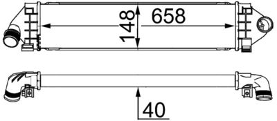 Интеркулер MAHLE CI 394 000S