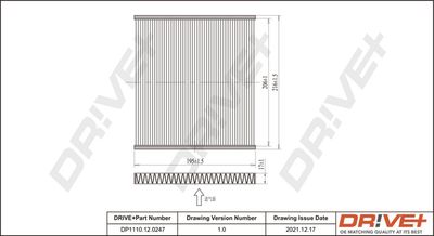 Фильтр, воздух во внутренном пространстве Dr!ve+ DP1110.12.0247