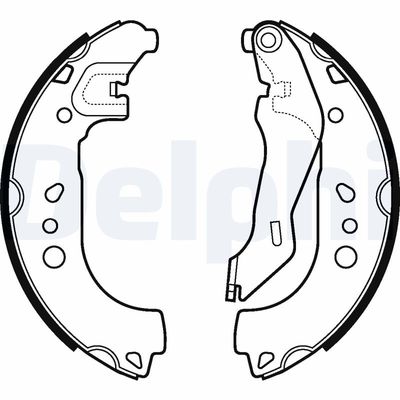 Комплект тормозных колодок DELPHI LS2107