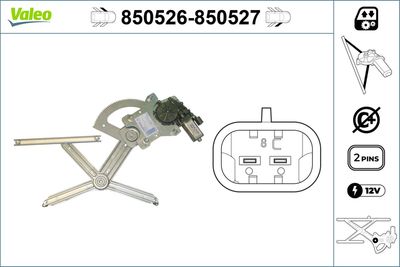 Стеклоподъемник VALEO 850526