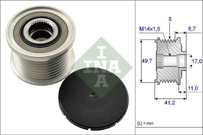 Механизм свободного хода генератора Schaeffler INA 535 0141 10
