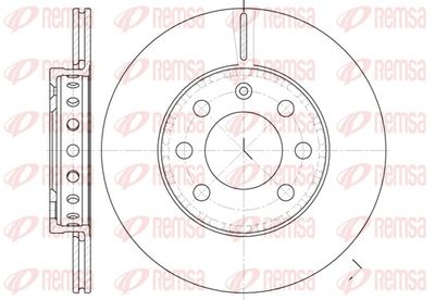 Тормозной диск REMSA 6595.00