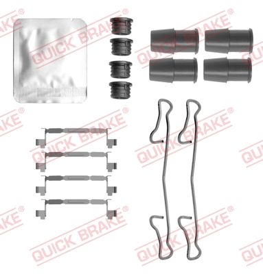 Комплектующие, колодки дискового тормоза QUICK BRAKE 109-0167