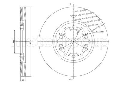 Тормозной диск METELLI 23-1618