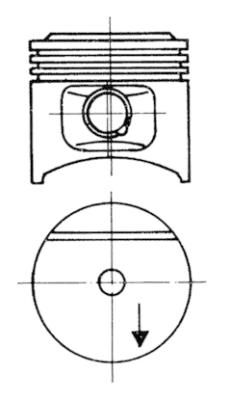 Поршень KOLBENSCHMIDT 93677610