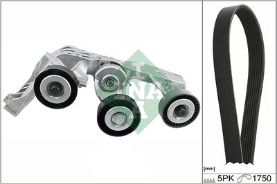 Ķīļrievu siksnu komplekts Schaeffler INA 529 0081 10