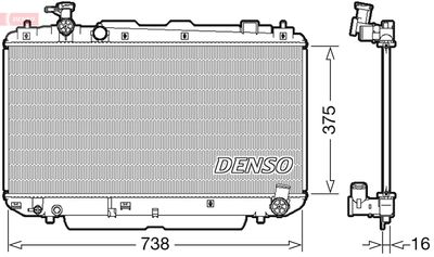 Radiators, Motora dzesēšanas sistēma DENSO DRM50083