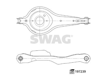 Рычаг независимой подвески колеса, подвеска колеса SWAG 33 11 2521