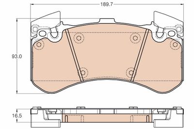 Bremžu uzliku kompl., Disku bremzes TRW GDB1976