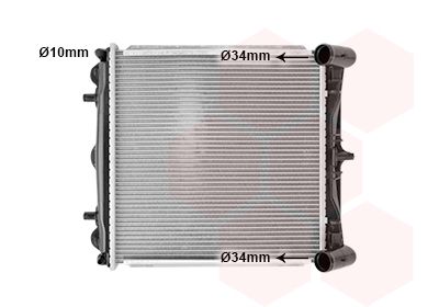 Radiators, Motora dzesēšanas sistēma VAN WEZEL 74002023