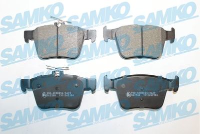 Комплект тормозных колодок, дисковый тормоз SAMKO 5SP2104