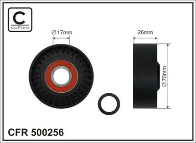 Spriegotājrullītis, Ķīļrievu siksna CAFFARO 500256